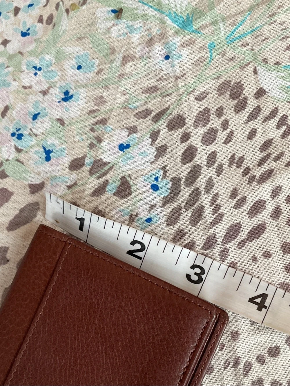 Coach Brown Pebbled Leather Card Wallet